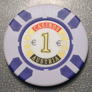 AUSTRIA CASINO TOKEN CHIP 1 EURO