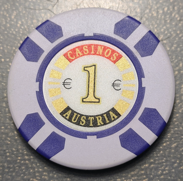 AUSTRIA CASINO TOKEN CHIP 1 EURO
