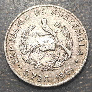GUATEMALA 10 CENTAVOS 1961 MBC