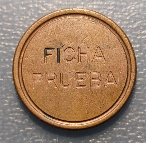 ITALIA ESPAÑA TELEFONICA FICHA PRUEBA GETTONE PROVA - Imagen 2