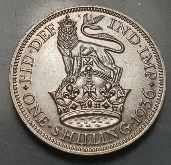 GRAN BRETAÑA GREAT BRITAIN INGLATERRA GEORGE V 1 SHILLING 1936 SC-