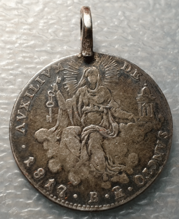 ESTADOS PAPALES PONTIFICIO BOLONIA BOLOGNA PIO VII GIULIO 1817 B COLGADA ESCASA - Imagen 2