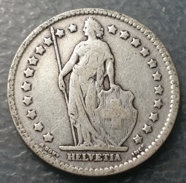 SUIZA SWITZERLAND 1 FRANCO 1 FRANC 1907 B BC+ - Imagen 2