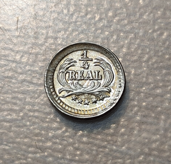 GUATEMALA 1/4 REAL 1890 SC UNC - Imagen 2