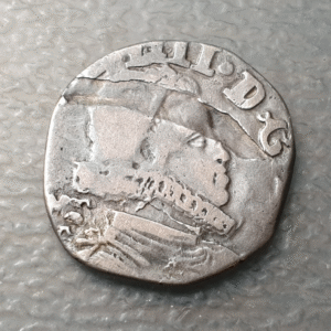 IMPERIO ESPAÑOL NAPOLES FELIPE IV  1 TARI 1622-23 FECHA NO VISIBLE RECORTADA