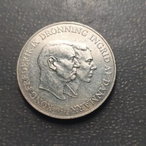 DINAMARCA DENMARK 2 KRONER 1953 BC+