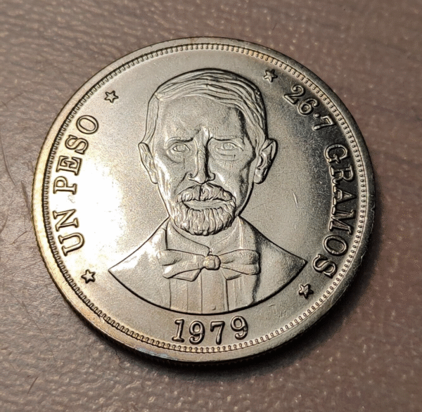 REPUBLICA DOMINICANA 1 PESO 1979 KM 52 SC-