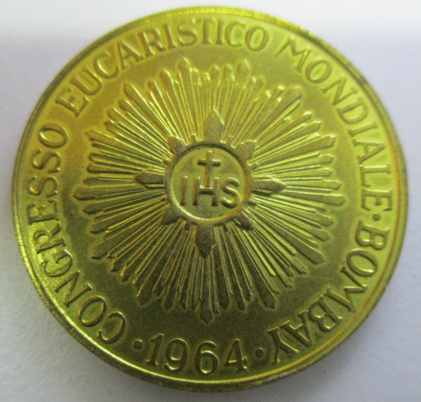 MEDALLA PABLO VI - CONGRESO EUCARISTICO MUNDIAL BOMBAY 1964 - Imagen 2