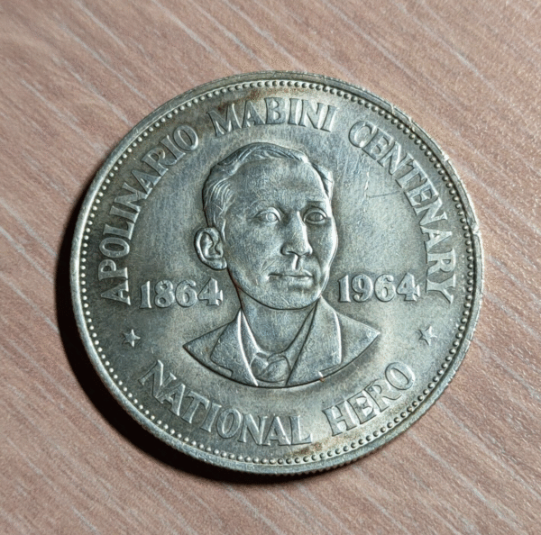 FILIPINAS PHILIPPINES 1 PESO 1964 APOLINARIO MABINI SC-