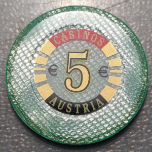 AUSTRIA CASINO TOKEN CHIP 5 EUROS
