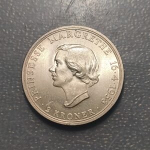 DINAMARCA DENMARK 2 KRONER 1958 SC UNC