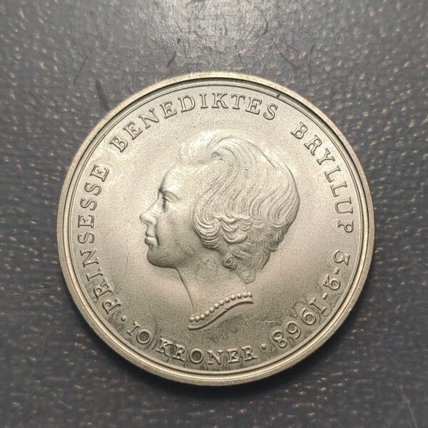 DINAMARCA DENMARK 10 KRONER 1968 SC UNC