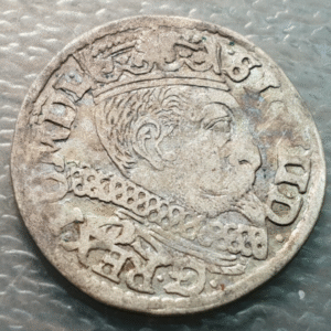 POLONIA POLAND POSNAN SIGISMUNDO III VASA ZYGMUNT III WASA 3 GROSZE TROYAK 1600