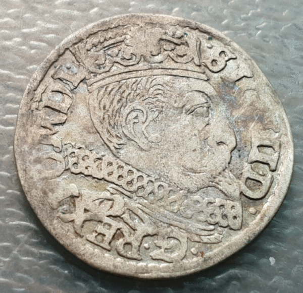POLONIA POLAND POSNAN SIGISMUNDO III VASA ZYGMUNT III WASA 3 GROSZE TROYAK 1600
