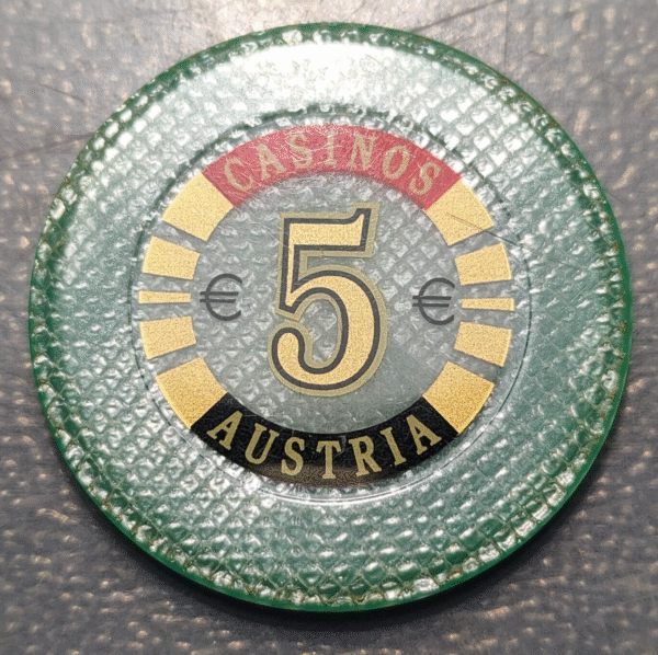 AUSTRIA CASINO TOKEN CHIP 5 EUROS - Imagen 2