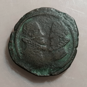 IMPERIO ESPAÑOL PAISES BAJOS DOLE ALBERTO & ISABEL 2 DENIERS 1608-12 FECHA NO VI