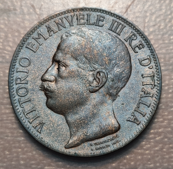 ITALIA REINO VITTORIO EMANUELE III 10 CENTESIMI 1911 EBC - Imagen 2