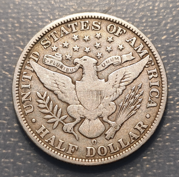 USA EEUU UNITED STATES ESTADOS UNIDOS BARBER 1/2 DOLLAR 1900 o MBC- - Imagen 2