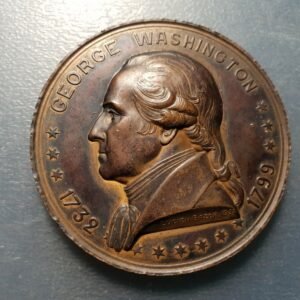 UNITED STATES US 1932 BRONZE MEDAL 200 YEARS BIRTH OF JORGE WASHINGTON 65 mm