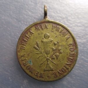 MEDALLA RELIGIOSA PRIMERA COMUNION CALIZ / EUCARESTIA