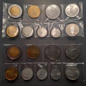 ITALIA SERIE ANUAL MONEDAS 1983 - 1984 SC UNC