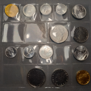 ITALIA SERIE ANUAL MONEDAS 1968 - 1969 SC UNC