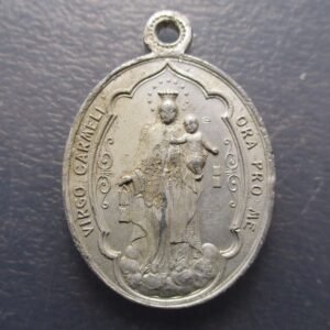MEDALLA RELIGIOSA VIRGEN DEL CARMEN / CUSTODIA - OSTENSORIO "SS SACRAMENTO"