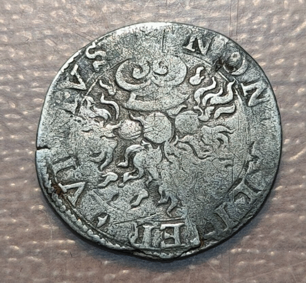 IMPERIO ESPAÑOL NAPOLES NAPOLI CARLOS V (CARLOS I ESPAÑA) 1/2 CARLINO A ESCASA - Imagen 2