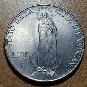 VATICANO PIO XII 1 LIRA 1940 SC-/SC