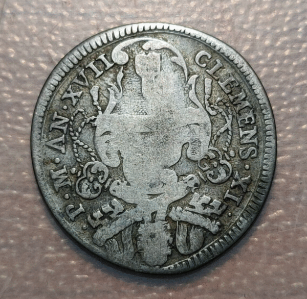 ESTADOS PAPALES VATICANO CLEMENTE XI GIULIO ANNO XVII - Imagen 2