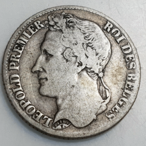 BELGICA BELGIUM LEOPOLD I LEOPOLDO I 1 FRANCO 1 FRANC 1844 MBC-/MBC ESCASA