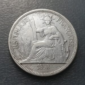 FRENCH INDOCHINA INDOCHINE 1 PIASTRE 1898