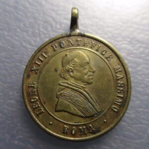 MEDALLA RELIGIOSA ROMA PAPA LEON XIII / MARIA INMACULADA