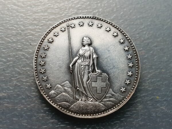 SUIZA SWITZERLAND BATALLA CALVEN CALVENSCHACHT BENEDETTO FONTANA MEDALLA 33 mm - Imagen 2