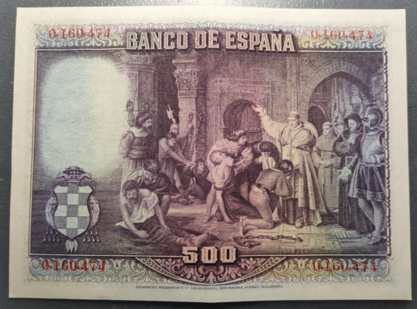 ESPAÑA 500 PESETAS 1928 CISNEROS EBC/EBC+ - Imagen 2