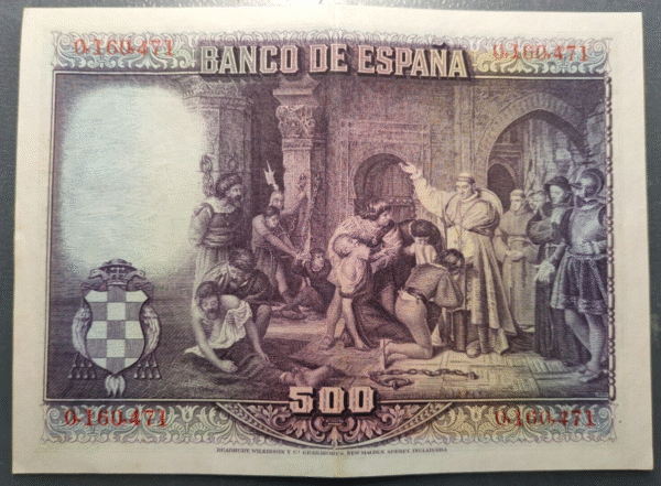 ESPAÑA 500 PESETAS 1928 CISNEROS EBC/EBC+ - Imagen 2