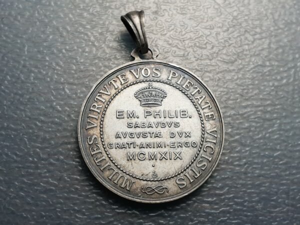 ITALIA CRUZ ROJA RED CROSS MEDALLA 1919 CON ESMALTES ENAMEL 33x30 mm ESCASA - Imagen 2