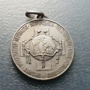 ITALIA CRUZ ROJA RED CROSS MEDALLA 34x30 mm