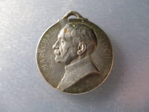 MEDALLA FRANCIA - I GUERRA MUNDIAL MARISCAL FOCH 14 ABRIL 1918