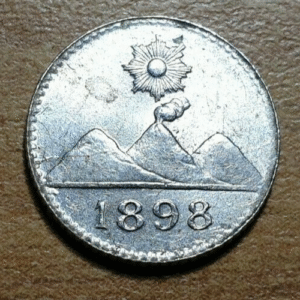 GUATEMALA 1/4 REAL 1898 KM-162 EBC/EBC+