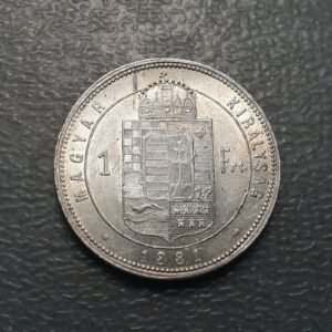 HUNGRIA HUGARY FRANZ JOSEPH I FRANCISCO JOSE I 1 FORINT 1881 KB EBC+/SC-