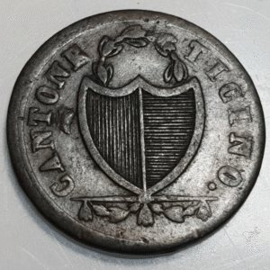 SUIZA SWITZERLAND CANTON TICINO 3 SOLDI 1838 MBC