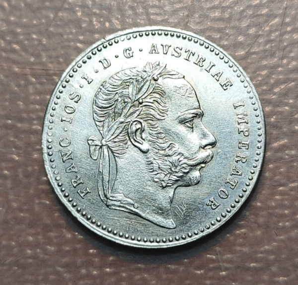 AUSTRIA FRANZ JOSEPH I 20 KREUZER 1870 EBC+