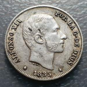 FILIPINAS PHILIPPINES ALFONSO XII 20 CENTIMOS DE PESO 1885 MBC+/EBC