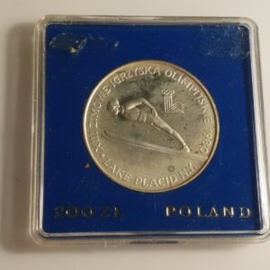 POLONIA POLAND 200 ZLOTY 200 ZLOTYCH 1980 J OLIMPICOS L PLACID ESTUCHE ORIGINAL
