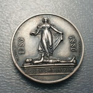 SUIZA SWITZERAND AUSTRIA MEDALLA 500 AÑOS BATALLA DE SEMPACH 1386 1886 34 mm