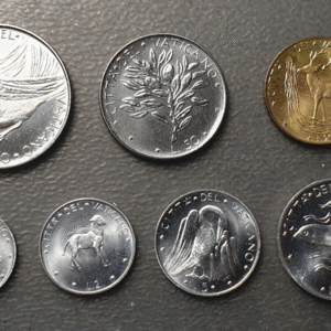 VATICANO PABLO VI SERIE ANUAL MONEDAS 1971  1+2+5+10+20+50+100 LIRE SC UNC