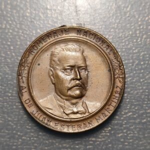 MEDALLA ARGENTINA 1925 -JUAN ESTEBAN MARTINEZ (1856- 1909) - ANILLA ROTA