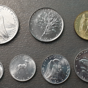 VATICANO PABLO VI SERIE ANUAL MONEDAS 1972  1+2+5+10+20+50+100 LIRE SC UNC