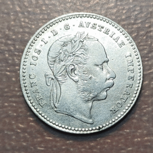 AUSTRIA FRANZ JOSEPH I 20 KREUZER 1868 EBC/EBC+